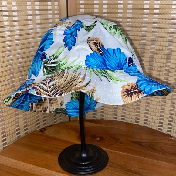 🔷Jacobson Tropical Hawaiian Flower Bucket Hat Unisex NWOT Size OS - Picture 1 of 4